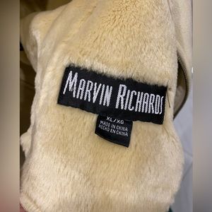 Marvin Richards suede faux fur jacket with hood